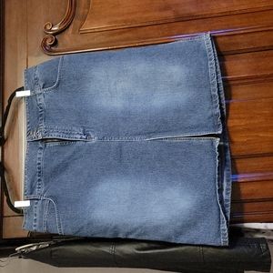 Jean Skirt w/ Slit